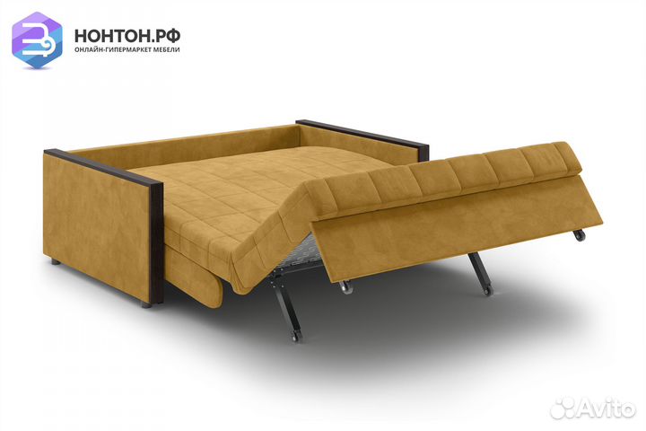 Диван аккордеон Милена горчичный