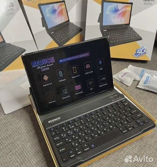 Планшет 6/256 гб + клавиатура + чехол