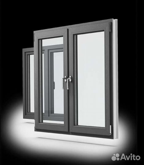 Пластиковые окна новые, 3шт