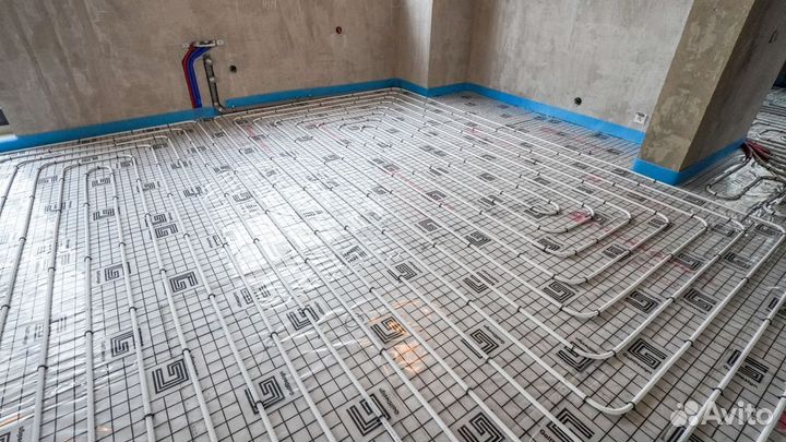 Водяной тёплый пол, монтаж без посредников/наценок