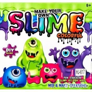 Набор слаймов make your OWN slime, 6 цветов