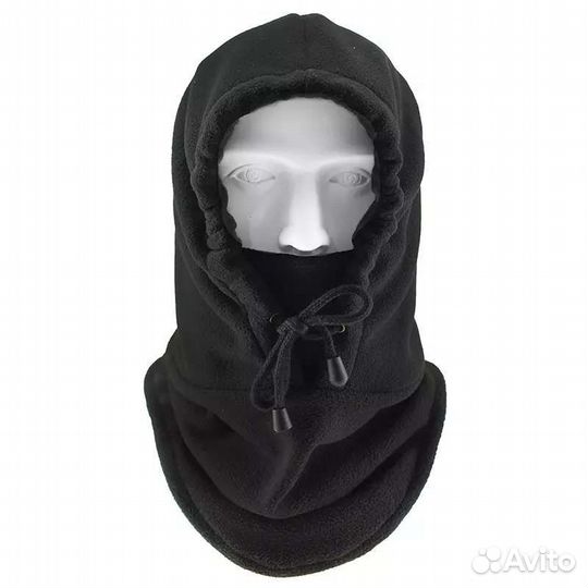 Шапка-капюшон серая