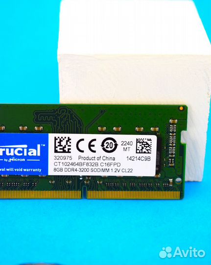 Оперативная память Crucial DDR4 3200 MHz 8 GB sodi