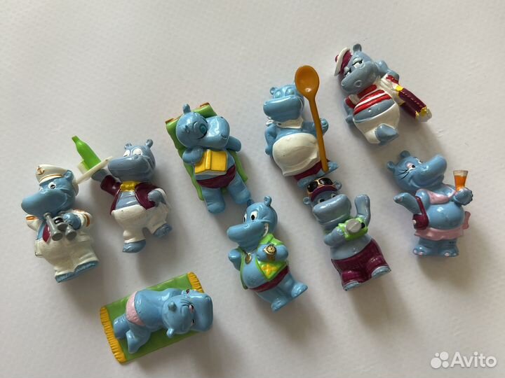 Kinder surprise киндер игрушки из 90-х бегемотики