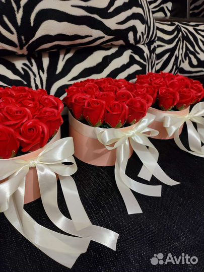 Цветы мыльные розы