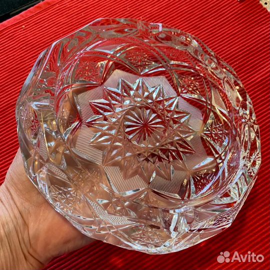 Хрусталь подсвечник Пепельница Винтаж СССР