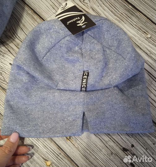 Комплект шапка, снуд новый