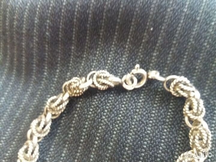 Винтажная серебряная цепь