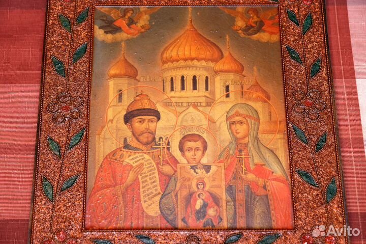 Редкая икона времен СССР 28х31 см