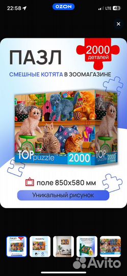 Пазлы 2000 деталей