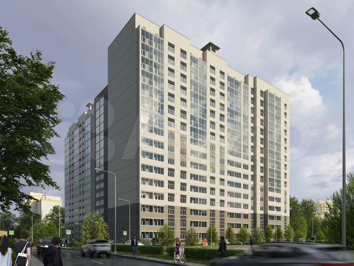 3-к. квартира, 87,8 м², 3/16 эт.