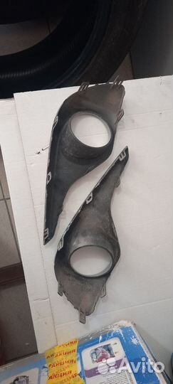 Окантовка, накладка для птф Тойота Хайландер