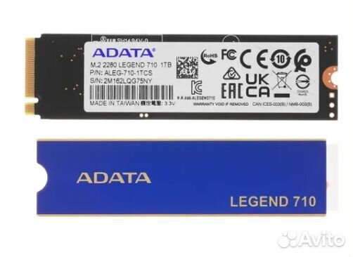 SSD M.2 1000 гб adata legend 710 aleg-710-1TCS