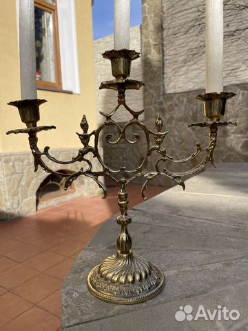 Подсвечник бронза
