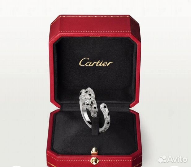 Кольцо Panthere De Cartier белое золото