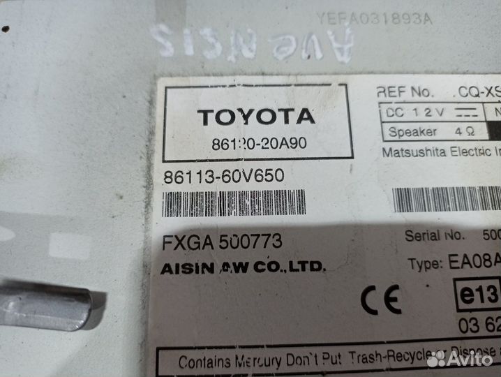 Магнитола Toyota Avensis T270