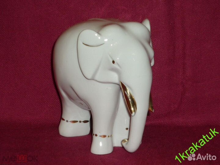 Слон белый. 12,5 см. лфз. Целый