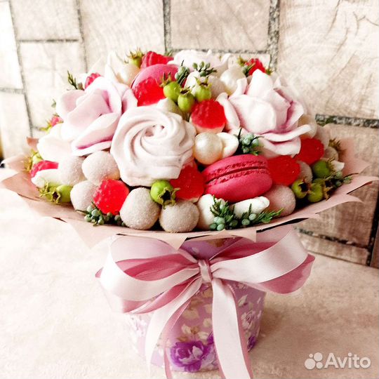 Съедобный букет для мамы на день рождения