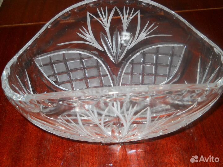 Конфетница, стекло, б/у в хорошем состоянии