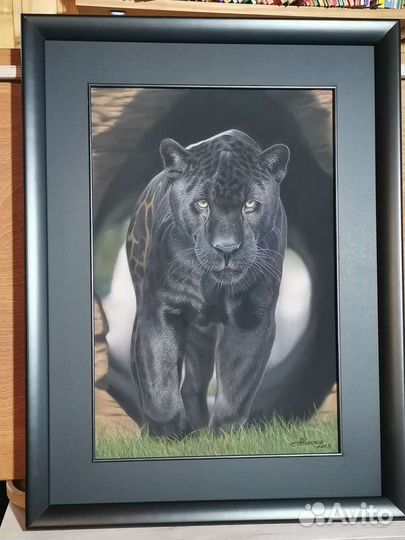 Картина Черный Ягуар