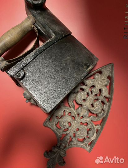 Утюг 6 1/2 антиквариат чугун