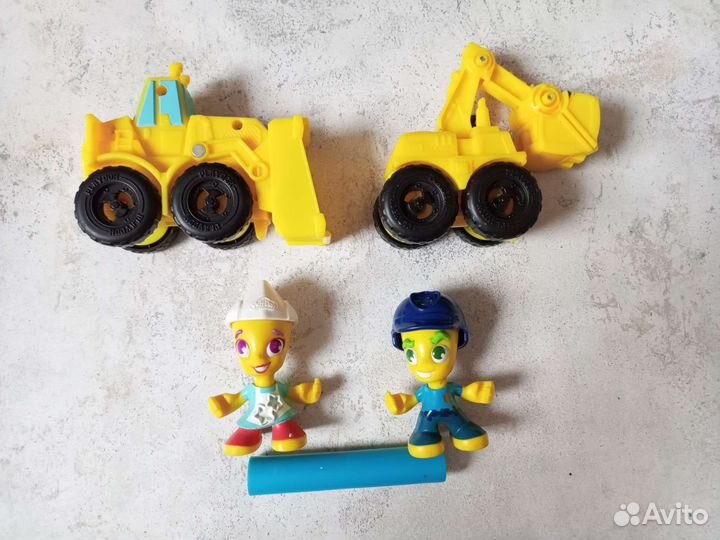 Набор формочек Плей До Бульдозер и экскаватор