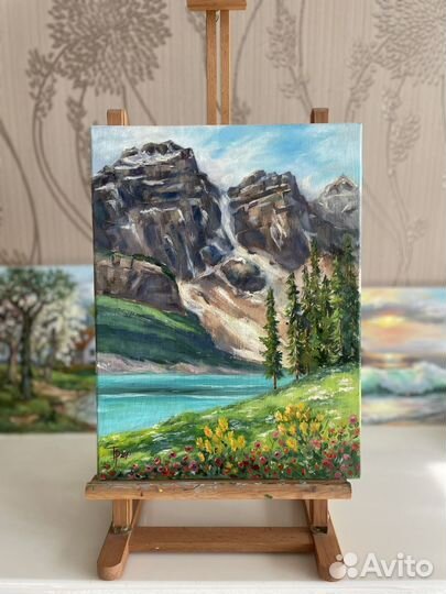 Картина маслом горы