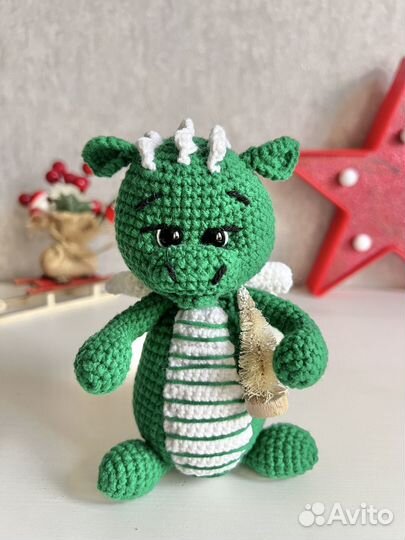 Вязаный дракончик