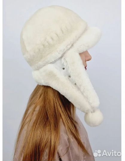 Шапка ушанка из натурального меха