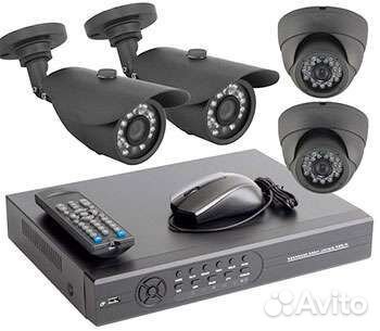 Комплект видеонаблюдения в частный дом