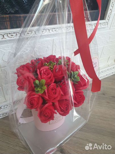 Букет из мыльных роз