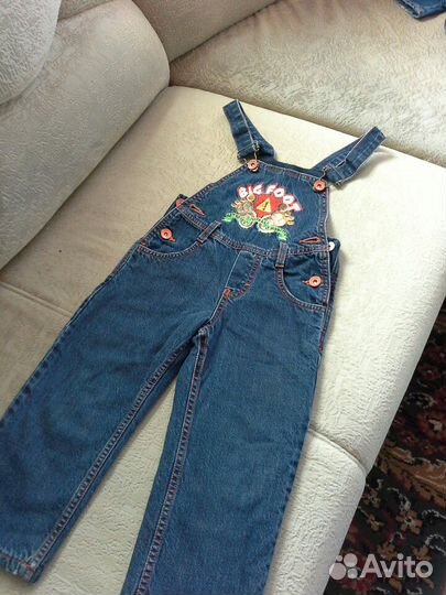 Джинсовые комбинезоны на 2-4 года