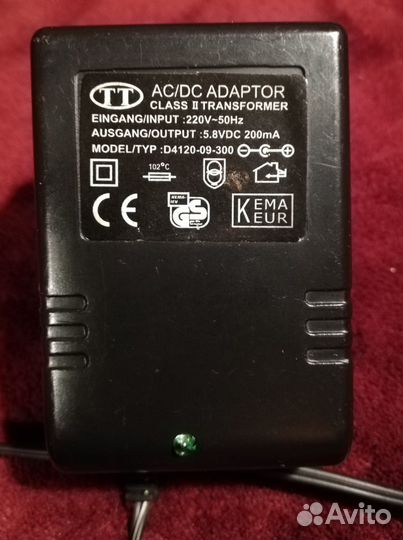 AC/DC adaptor Kema Keur