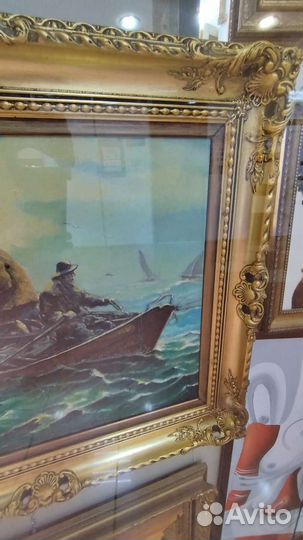 Картина маслом на холсте море