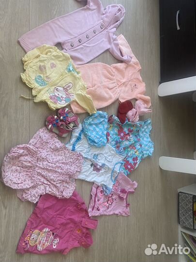 Вещи на девочку пакетом 62-86