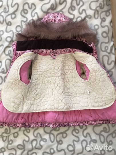 Детская зимняя куртка, штаны для девочки
