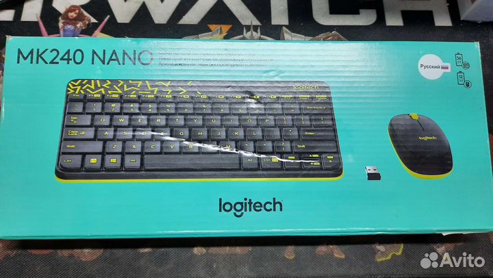 Logitech MK240 nano комплект