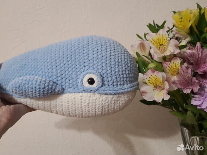 Вязаные игрушки кит