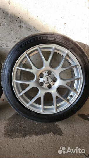 Диски Tom's 5x100 R17 с резиной Pilot Sport 205/50