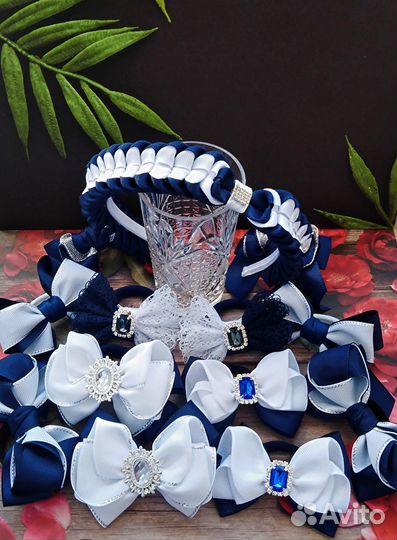 Банты, ободок в школу