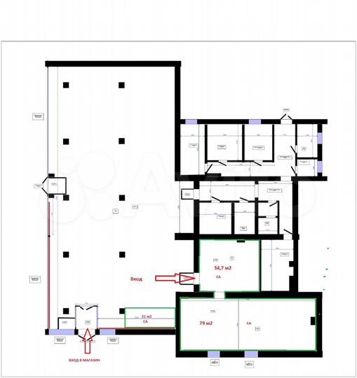 Торговая площадь, 51 м²