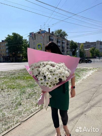 Хризантема гигант букет