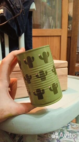 Банка-жестянка ручной работы)