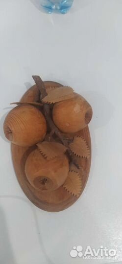 Панно из дерева яблоки