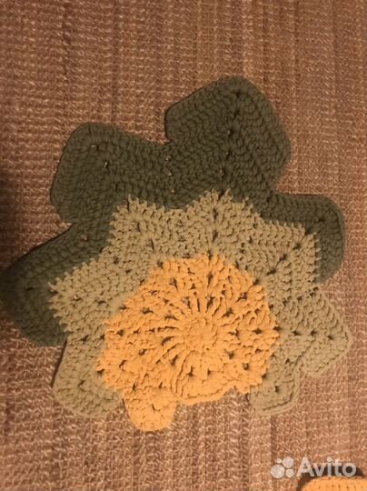 Коврики листья 3шт