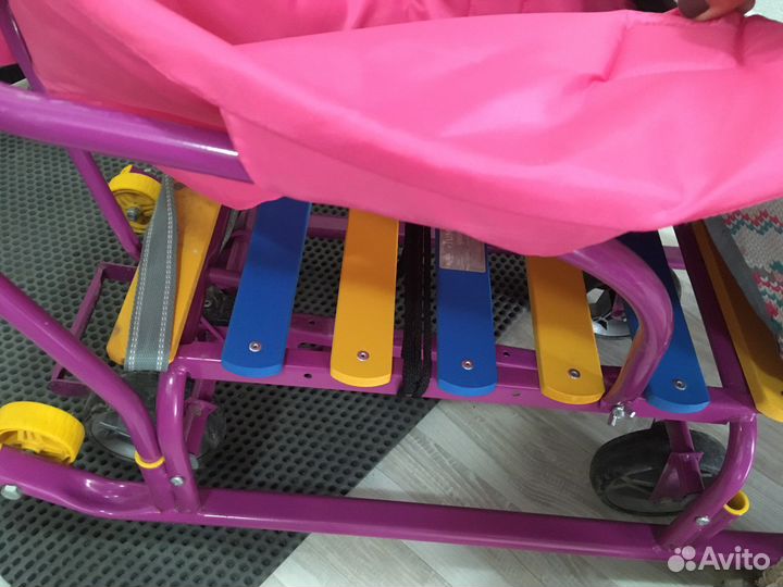 Санки коляска на колесах