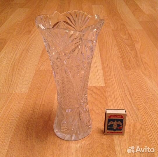 Хрустальная салатница ладья ваза СССР