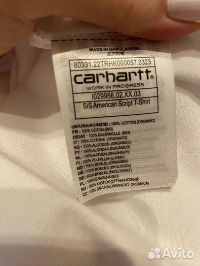 Футболка carhartt оригинал