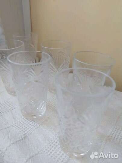 Хрустальные рюмки на ножке СССР