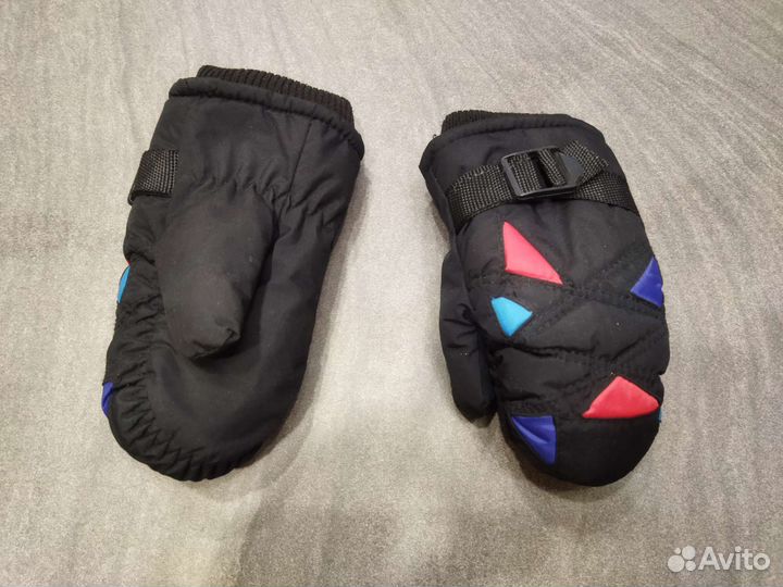 Варежки зимние детские новые